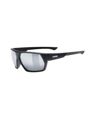 Sunglasses UVEX sportstyle 238 black matt PC mirror silver